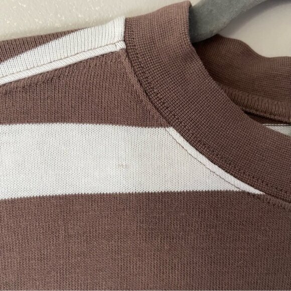 AYR | Brown The Early Mornings Tee Sundown Stripe in Shitake Size S - Picture 4 of 6